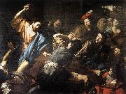 VALENTIN DE BOULOGNE Christ Driving the Money Changers out of the Temple wt oil painting reproduction